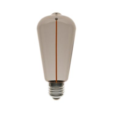 Creative Cables Lampe à filament LED magnétique - Ø 6,4 x 14,9 cm - E27 - 2,2W - 1800K - fumé