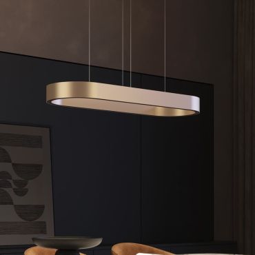 VK Lighting Aria - lampe suspendue - 30 x 306 x 86,8 cm - 80W dimmable LED inclus - or
