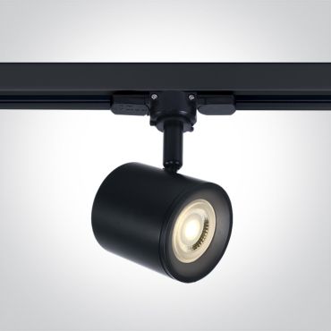 ONE Light GU10 Track Spots - spot sur rail - système de rail triphasé - Ø 7 x 9,6 cm - noir