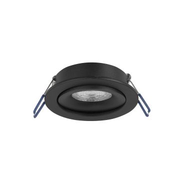 Nova Luce Redo - spot encastrable - Ø 92 mm, Ø 76 mm encastrable - noir sable