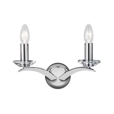 Searchlight Kensington - applique murale - 32 x 17 cm - chrome