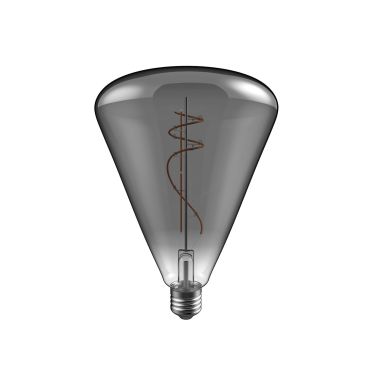 Daylight Italia Lampe LED Cône - Ø 14 x 20 cm - E27 - 10W dimmable - 1800K - fumé