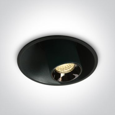 ONE Light Mirror Adjustable Boxes - spot encastrable - Ø 82 mm, Ø 74 mm encastrable - 7W LED inclus - noir
