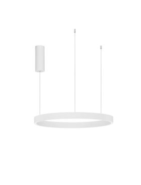 Nova Luce Elowen - lampe suspendue - Ø 60 x 150 cm - 60W LED dimmable inclus - blanc