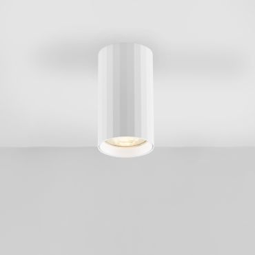 Nova Luce Mare - plafonnier - Ø 5,5 x 10 cm - blanc sablé