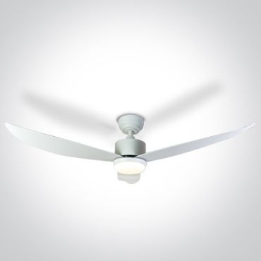 ONE Light White Body - ventilateur de plafond avec lumière et télécommande - Ø 132 x 35 cm - 22W LED inclus - blanc
