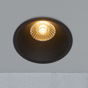 Nordlux Albric - spot encastré - Ø 90 mm, Ø 83 mm encastré - 8W LED dimmable inclus - IP44 - noir