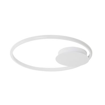 Nova Luce Fuline - plafonnier - Ø 50 x 5 cm - 32W LED dimmable inclus - blanc sable
