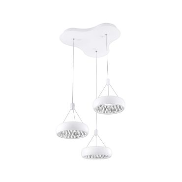 Nova Luce Lumi - lampe suspendue - Ø 45 x 120 cm - 36W LED inclus - blanc mat