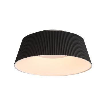 VK Lighting Aelia - plafonnier - Ø 46 x 18 cm - 30W dimmable LED inclus - noir