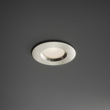 Nordlux Smart Dorado - spot encastré - éclairage intelligent - Ø 85 mm, Ø 72 mm encastré - 4,7W LED inclus - IP65 - nickel brossé