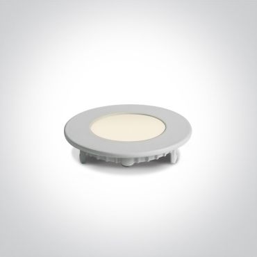 ONE Light Round Recessed Panels CCT V - spot à encastrer - Ø 85 mm, Ø 70 mm à encastrer - 3W LED inclus - blanc - couleur de lumière réglable