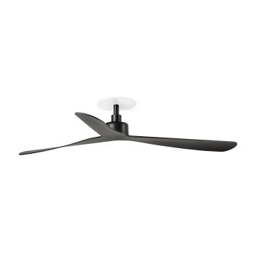 Faro Rocker M - ventilateur de plafond avec rosace encastrée - Ø 132 cm - noir mat