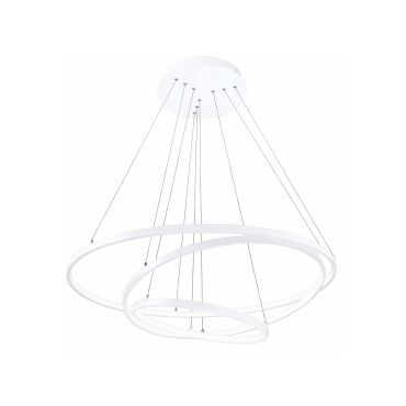 Nova Luce Dea - lampe suspendue - Ø 80 x 120 cm - 145W LED dimmable inclus - blanc mat