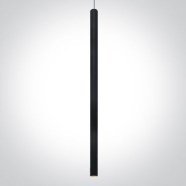 ONE Light Pendant Tubes - lampe suspendue - Ø 2,6 x 120 cm - 6W LED inclus - noir