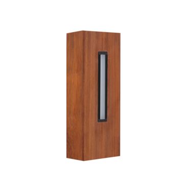 Roi Du Luminaire Padouk Line XS - borne jardin - 4 × 8,8 × 20 cm + pied 15 cm - 1W dimmable LED inclus - IP65 - padouk