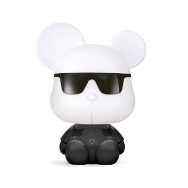 Zuma Line Animals Mouse - lampe de table - 17,5 x 29,5 cm - 3W dimmable led inclus - noir blanc