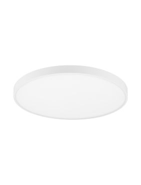 Nova Luce Perfect Profile - plafonnier télécommandé (incl.) - Ø 80 x 10 cm - 80W LED dimmable inclus - 2700K-6000K - blanc