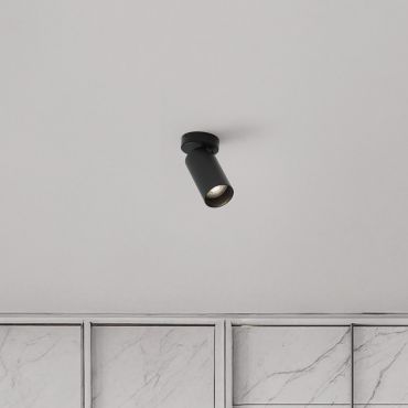 Nova Luce Oso - spot en saillie - Ø 7 x 13 cm - noir
