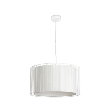 Faro Linda - lampe suspendue - Ø 50 x 27 cm - blanc mat