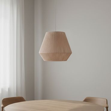 Maxlight Praslin - lampe suspendue - Ø 44 x 175 cm - blanc