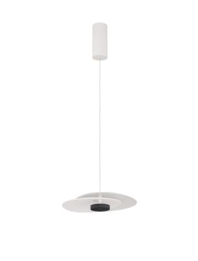 Nova Luce Olea - lampe suspendue - 35 x 190 x 32 cm - 16W dimmable LED inclus - blanc sablé