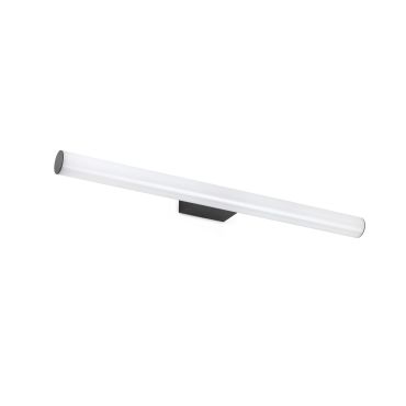 Faro Volga - applique murale - 60 x 8 x 4 cm - 12W LED inclus - IP44 - noir mat