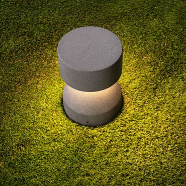 Nova Luce Lua - lampe de jardin - Ø 16 x 22 cm - 12W LED inclus - IP65 - noir