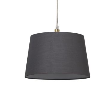 Abat-jour conique Clyde Searchlight - Ø 30 x 19 cm - charbon