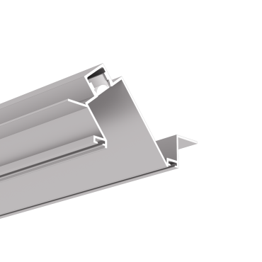 KLUS Poket - profilé LED encastré pour plaque de plâtre 12,5 mm - largeur de fenêtre 1,2 cm - aluminium