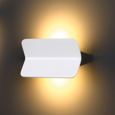 Maxlight Tigra - applique murale - 20 x 7 x 12 cm - 2 x 3W LED inclus - blanc