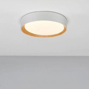 Nova Luce Stake - plafonnier - Ø 35 x 7 cm - 30W LED dimmable inclus - blanc sable