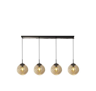 Searchlight Punch - lampe suspendue - 146,5 x 120 cm - noir et champagne