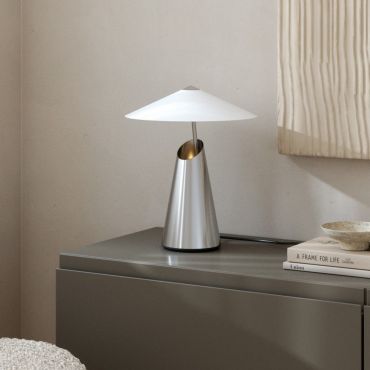 Design For The People Taido - lampe à poser - Ø 32 x 38 cm - chromé