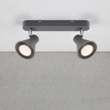 Nordlux Oak 9 - spot en saillie 2L - 28,5 x 8,6 cm - gris