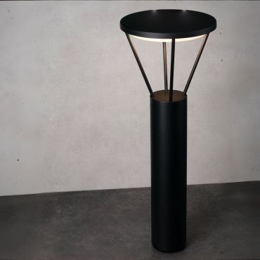 Nova Luce Virtus - poteau de jardin - Ø 12 x 55 cm - IP65 - anthracite foncé