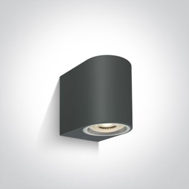 One Light GU10 Outdoor - applique d'extérieur - 9 x 7 x 9 cm - IP65 - anthracite
