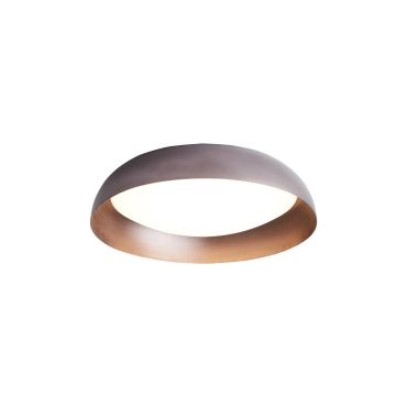 VK Lighting Enya - plafonnier - Ø 50 x 10 cm - 40W dimmable LED inclus - marron