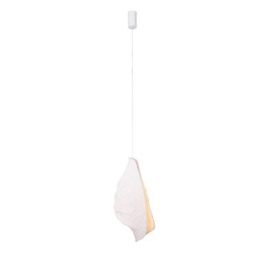 Maxlight Concha - lampe suspendue - Ø 30 x 250 cm - 8W LED inclus - blanc