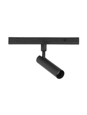 Nova Luce Buxton L - spot pour système de rail magnétique - 24,5 x 3,2 x 19,6 cm - 10W TRIAC LED dimmable inclus - noir sable