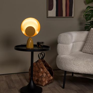 Lucide Castamar - lampe à poser - 25,5 x 9,8 x 40 cm - 3W LED inclus - ocre jaune