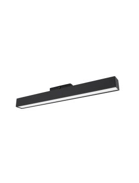 Nova Luce Buxton L - luminaire sur rail magnétique - 40,2 x 3,5 x 5,2 - 22W LED inclus - blanc chaud couleur de lumière - noir
