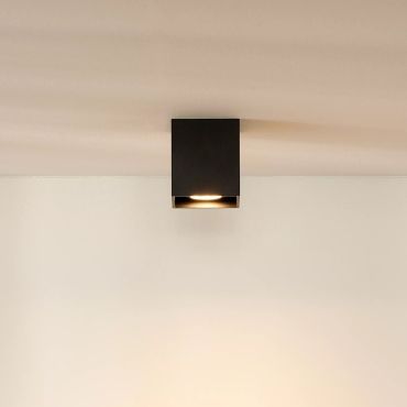 Lucide Bodi Square - spot en saillie - 8,2 x 8,2 x 9,5 cm - noir