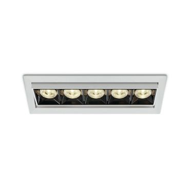 ONE Light Mirror Adjustable Boxes - spot encastré - 220 x 68 mm, 212 x 55 mm taille d'encastrement - 20W LED inclus - blanc