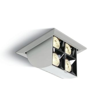 ONE Light Mirror Adjustable Boxes - spot encastré - 109 x 109 mm, 100 x 100 mm encastré - 16W LED inclus - blanc
