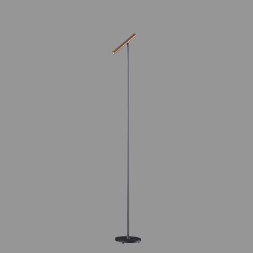 Artdelight Kansas - lampadaire - 20 x 25 x 140 cm - 6W dimmable LED inclus - noir et bronze