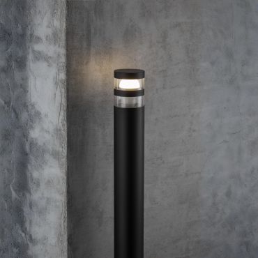 Nordlux Birk - lampe de jardin - Ø 9 x 80 cm - IP44 - noir