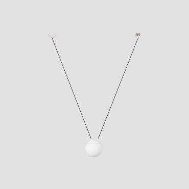 Faro Mine - lampe suspendue 1L - blanc mat - plastique