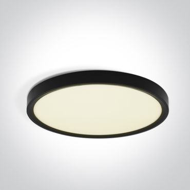 ONE Light Plafo - plafonnier - Ø 40 x 2,5 cm - 32W LED inclus - noir