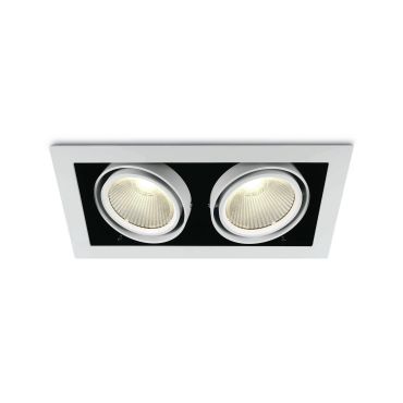 ONE Light COB Box Type Shop - spot à encastrer - 350 x 185 mm, 320 x 160 mm taille d'encastrement - 2 x 30W LED inclus - blanc